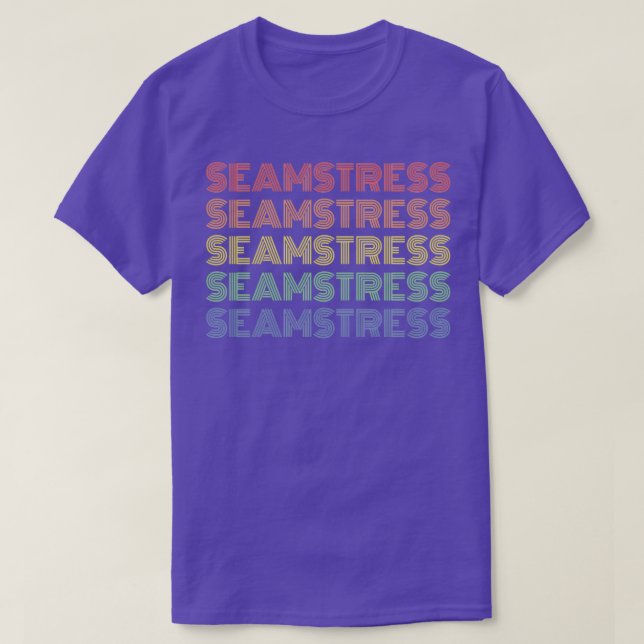 Camiseta You love your job as a seamstress I would rather b (Frente do Design)