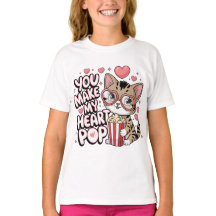 You Make My Heart Pop Cute Cat Valentine Design