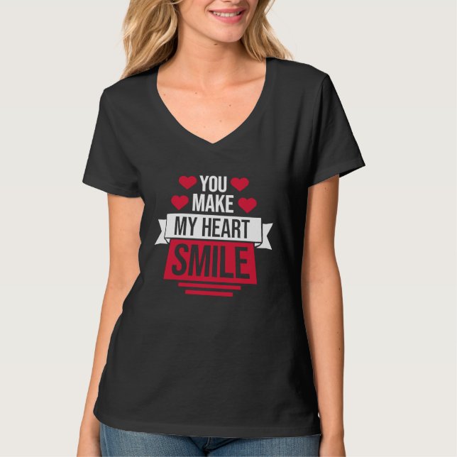Camiseta You Make My Heart Smile (Frente)