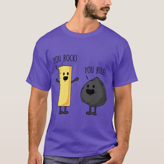 Camiseta You rock You rule Funny cartoon (Frente)