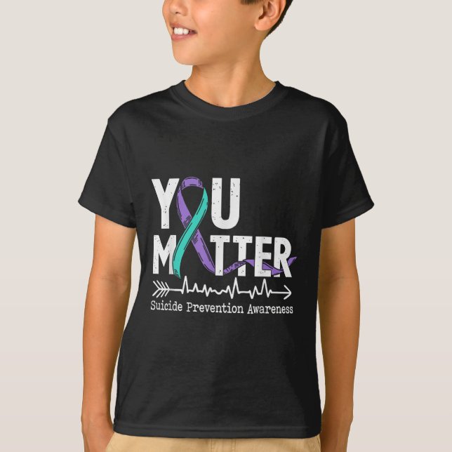 Camiseta You Semicolon Suicide Prevention Awareness Week  (Frente)