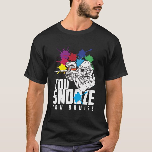 Camiseta You Snooze You Bruise Paintball (Frente)