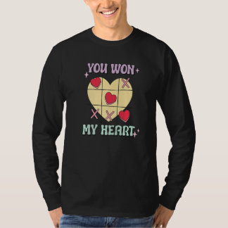 Camiseta You Won My Heart  XO Game Valentines Day