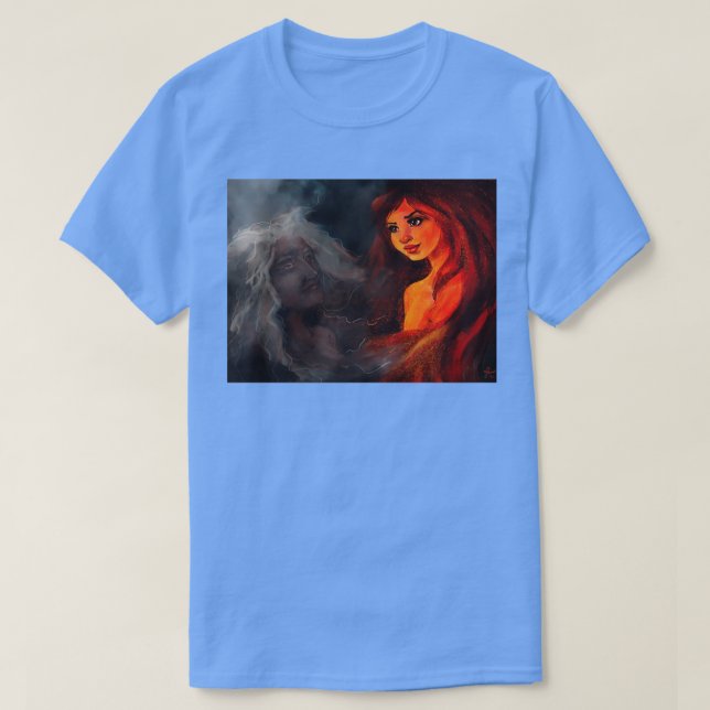 Camiseta Young and Old Fire and Smoke (Frente do Design)