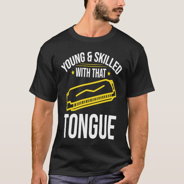 Camiseta Young and Skilles Harmonica Player (Frente)