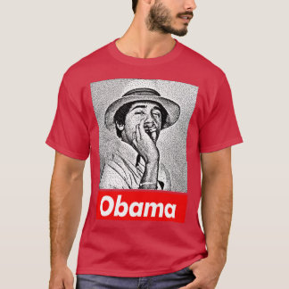 Camiseta Young Barack Obama Fan Art de 8 bits