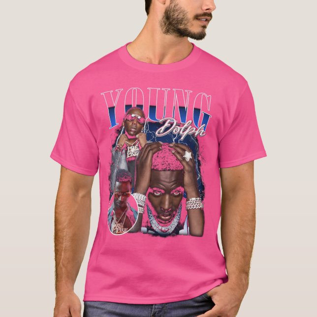 Camiseta Young Dolph Retro Collage (Frente)