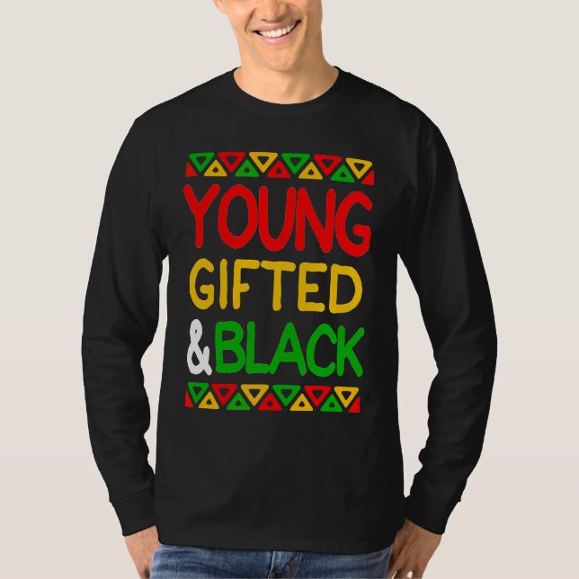 Camiseta Young ed And Black African American Men Women Boy  (Frente)