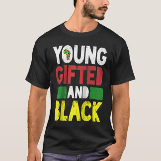 Camiseta Young ed And Black African Pride Black History Mon