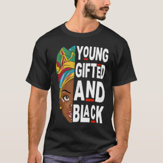 Camiseta Young ed And Black Afro Black History Month Melani