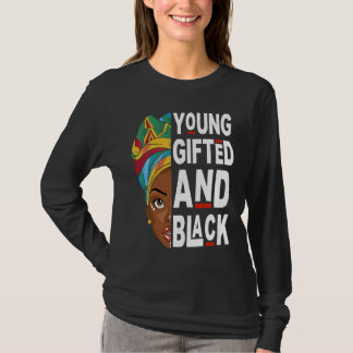 Camiseta Young ed And Black Afro Black History Month Melani