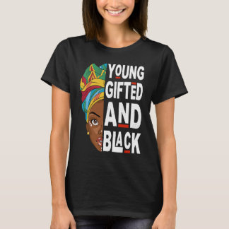 Camiseta Young ed And Black Afro Black History Month Melani
