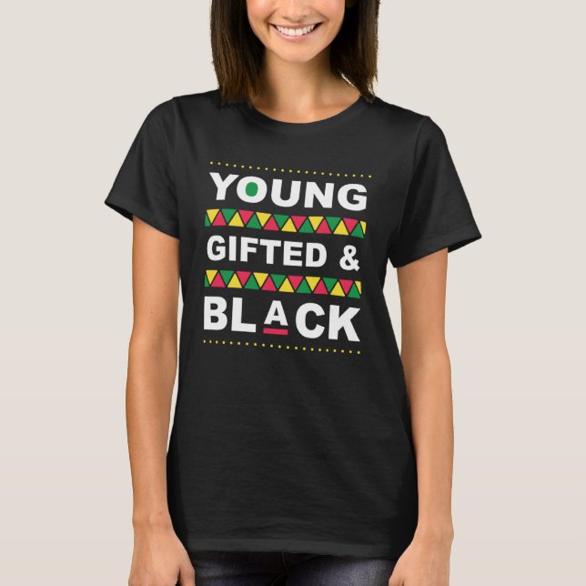 Camiseta Young ed and Black Black History Month African Ame (Frente)