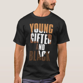 Camiseta Young ed And Black Girl  Melanin Queen Girls Kids