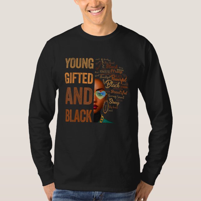 Camiseta Young ed And Black History Month African Melanin W (Frente)