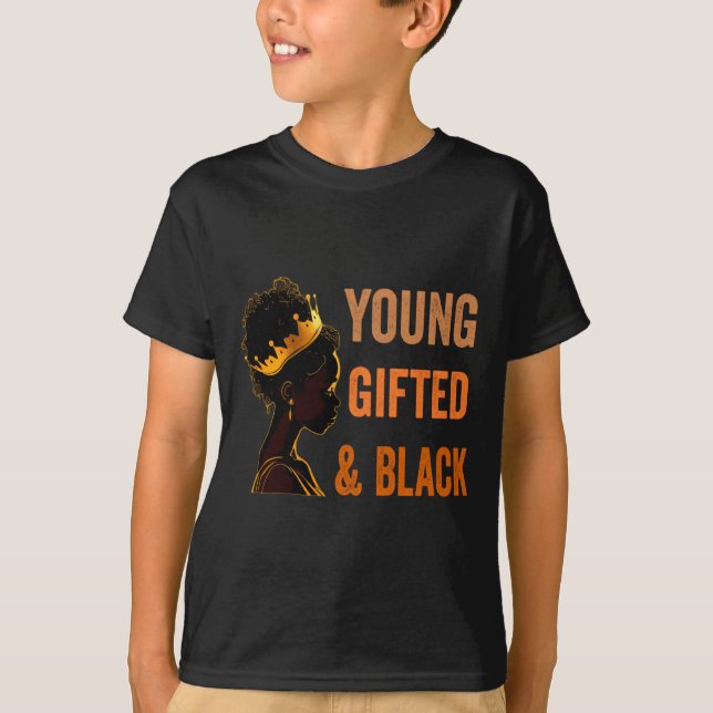 Camiseta Young Ed Black African American History Girl You T (Frente)