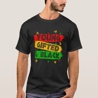 Camiseta Young ed Black Black Girl Magic and Black History