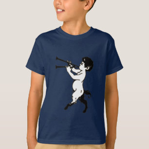 Camiseta Young Faun Com Flute Duplo