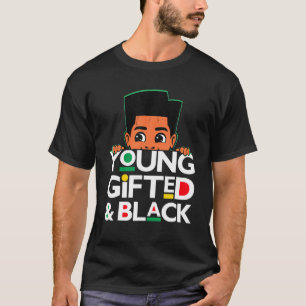 Camiseta Young Gifted And Black History S For Kids Boys Son