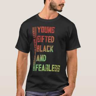 Camiseta Young, Gifted, Black, Fearless A Tribute to Americ