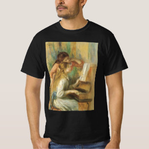 Camiseta Young Girls in Piano por Pierre Renoir