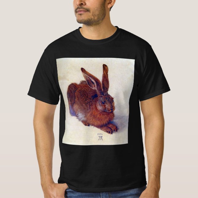 Camiseta Young Hare by Albrecht Durer, Renaissance Fine Art (Frente)