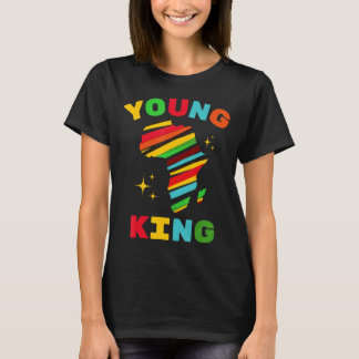 Camiseta Young King Colorful African American Black History