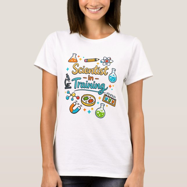 Camiseta Young Scientist in Training Invitation (Frente)