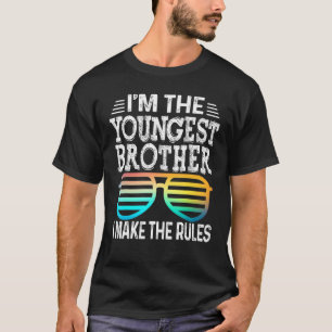 Camiseta Youngest Brother I Make The Rules Matching Sibling