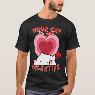 Camiseta Your Cat Is My Valentine Cute Valentine's Day