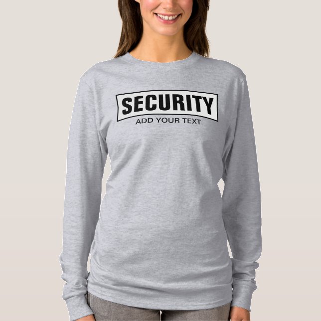 Camiseta Your Custom Text Template Womens Long Sleeve Grey (Frente)
