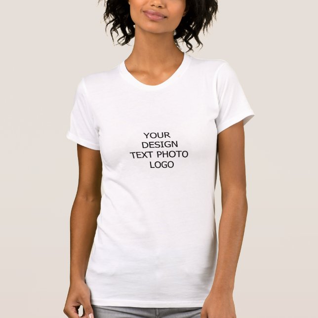 Camiseta Your Design Logo Monogram Name Woman  (Frente)