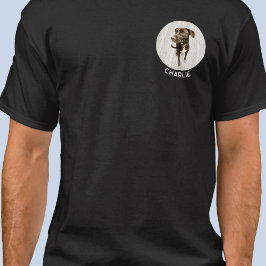 Camiseta Your Dog Photo Personalized Custom Name Crest