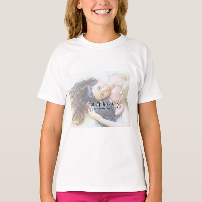 Camiseta Your First Mother's Day personalised photo  (Frente)
