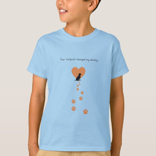 Camiseta Your footprint changed my destiny (Frente)