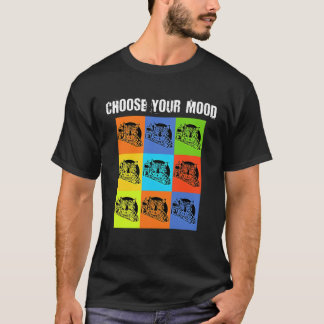 Camiseta Your Mood To Choose Grumpy Rude Cat Theme