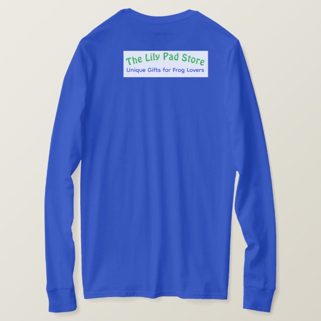 Camiseta Your Pad or Mine - Men's Royal Blue Long Sleeve (Verso do Design)