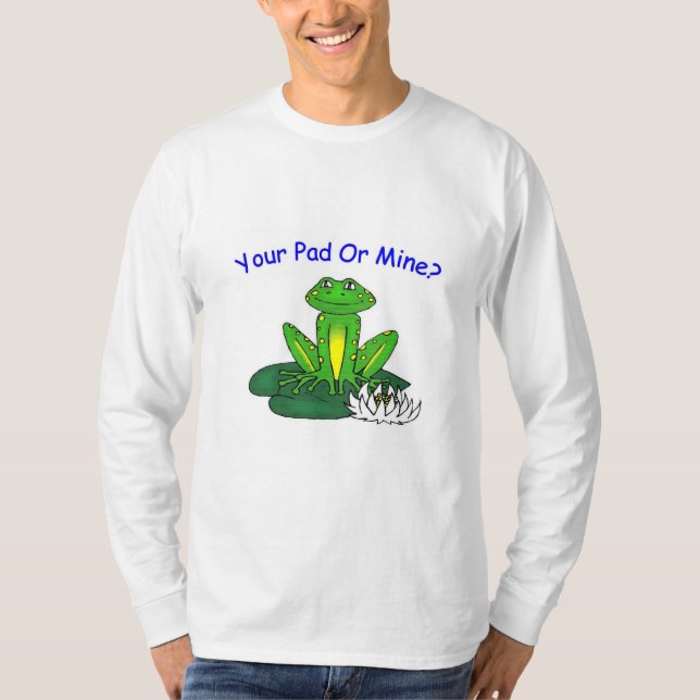 Camiseta Your Pad or Mine - Men's White Long Sleeve (Frente)