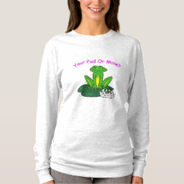 Camiseta Your Pad or Mine? Women's Light Gray Long Sleeve