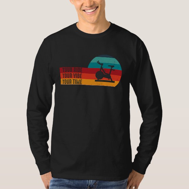 Camiseta Your Ride Your Vibe Your Time Retro Bicycle Gym Sp (Frente)