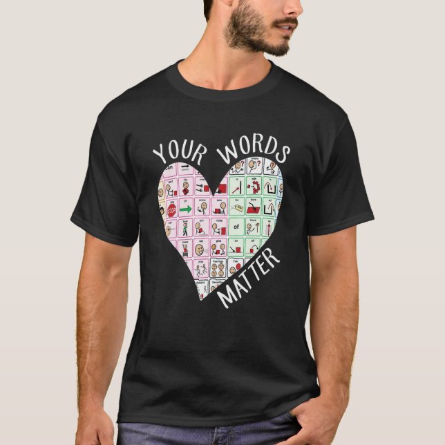 Camiseta Your Word Matter Heart Back To School Teacher Stud (Frente)