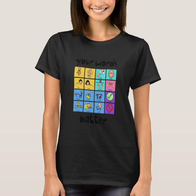 Camiseta Your Words Matter Slp Squad Speech Language Pathol (Frente)