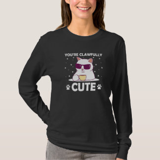 Camiseta You're Clawfully Cute Cat Couples Kitten
