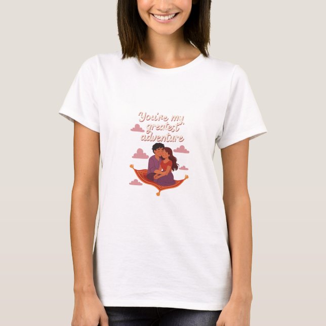 Camiseta You're My Greatest Adventure – Romantic Fly (Frente)