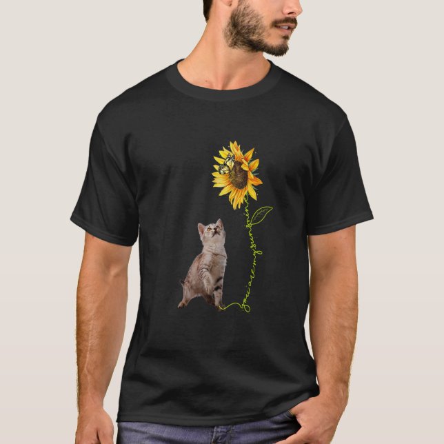 Camiseta You're My Sunshine Butterfly Grey Baby Cat Reach S (Frente)