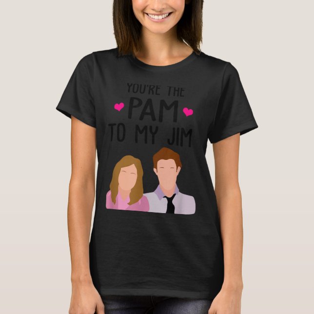 Camiseta You're The Pam To My Jim Valentine’s Day Couple Ma (Frente)