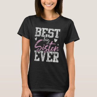 Camiseta Youth Best Big Sister Ever Girl's Baby Announcemen