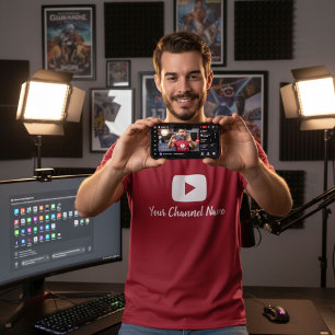 Camiseta Youtube Canal Youtuber Vlogger