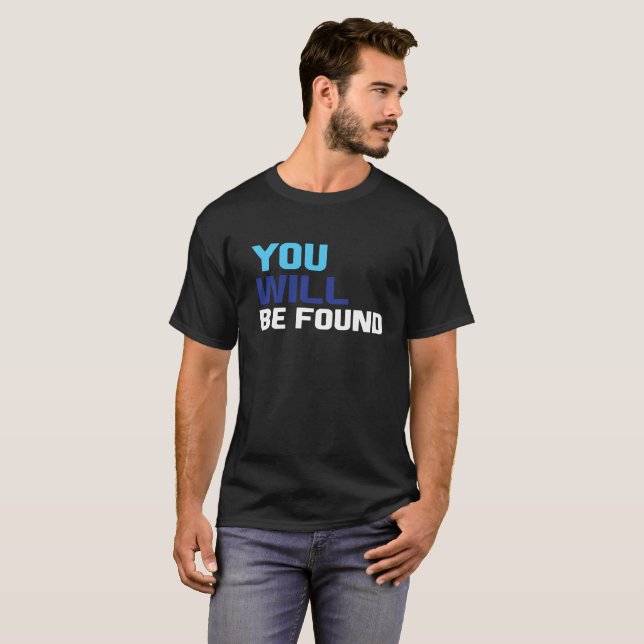Camiseta #YouwillbeFound (Frente Completa)