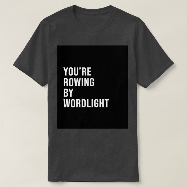 Camiseta youx27re remando por luz do mundo (Frente do Design)